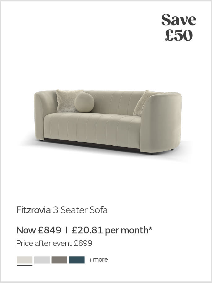 Fitzrovia 3 seater sofa
